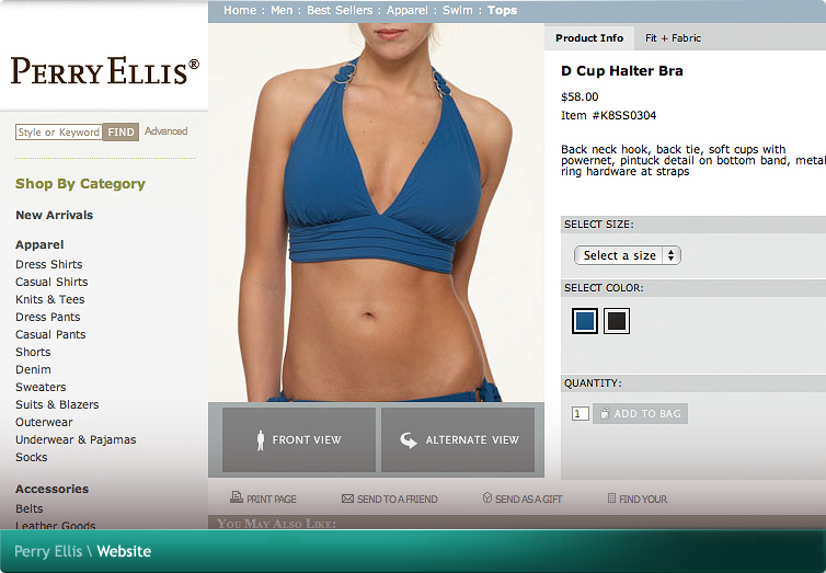 Perry Ellis Website